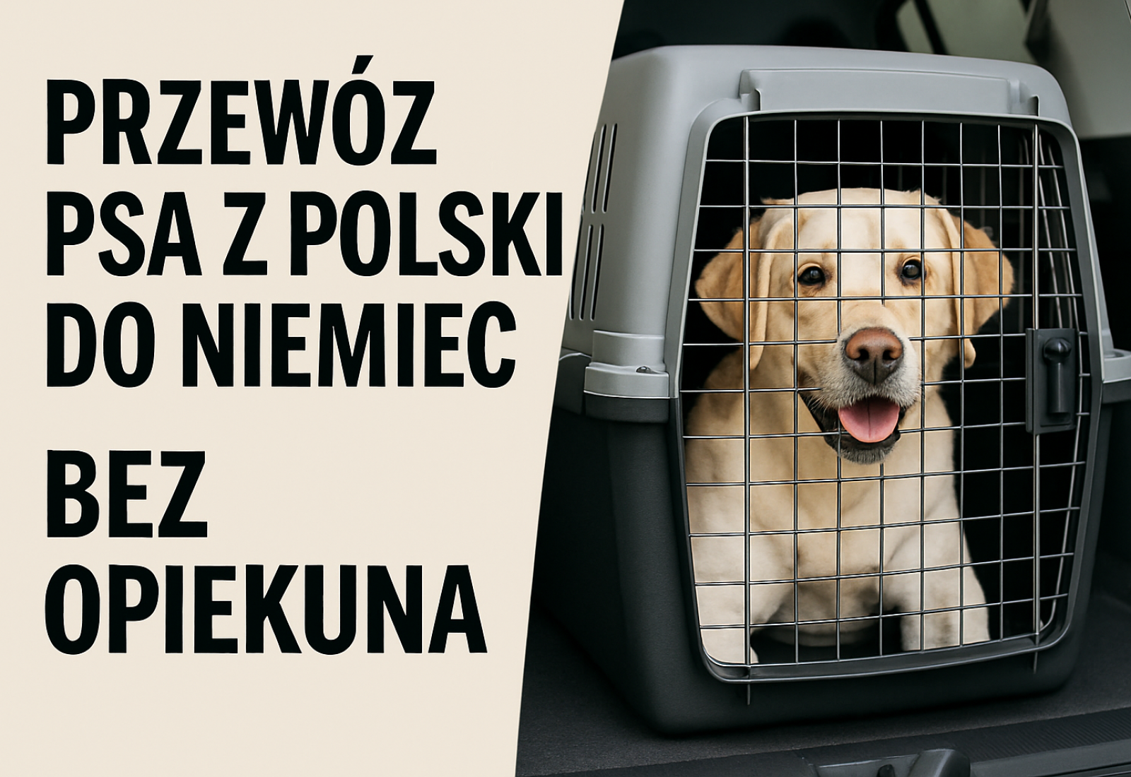 PRZEWÓZ PSA Z POLSKI DO NIEMIEC BEZ OPIEKUNA