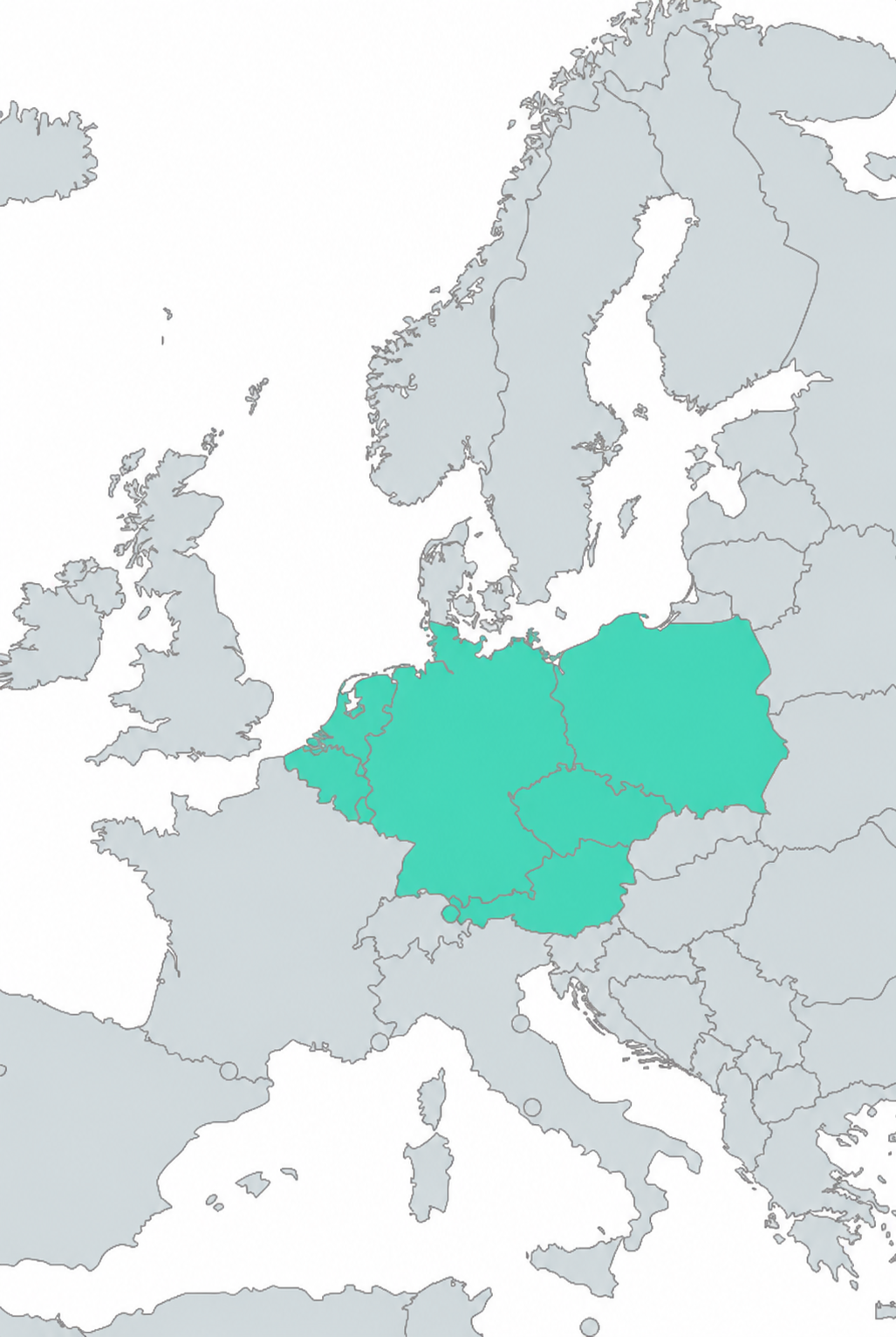 Mapa zasięgu LASAK TOUR