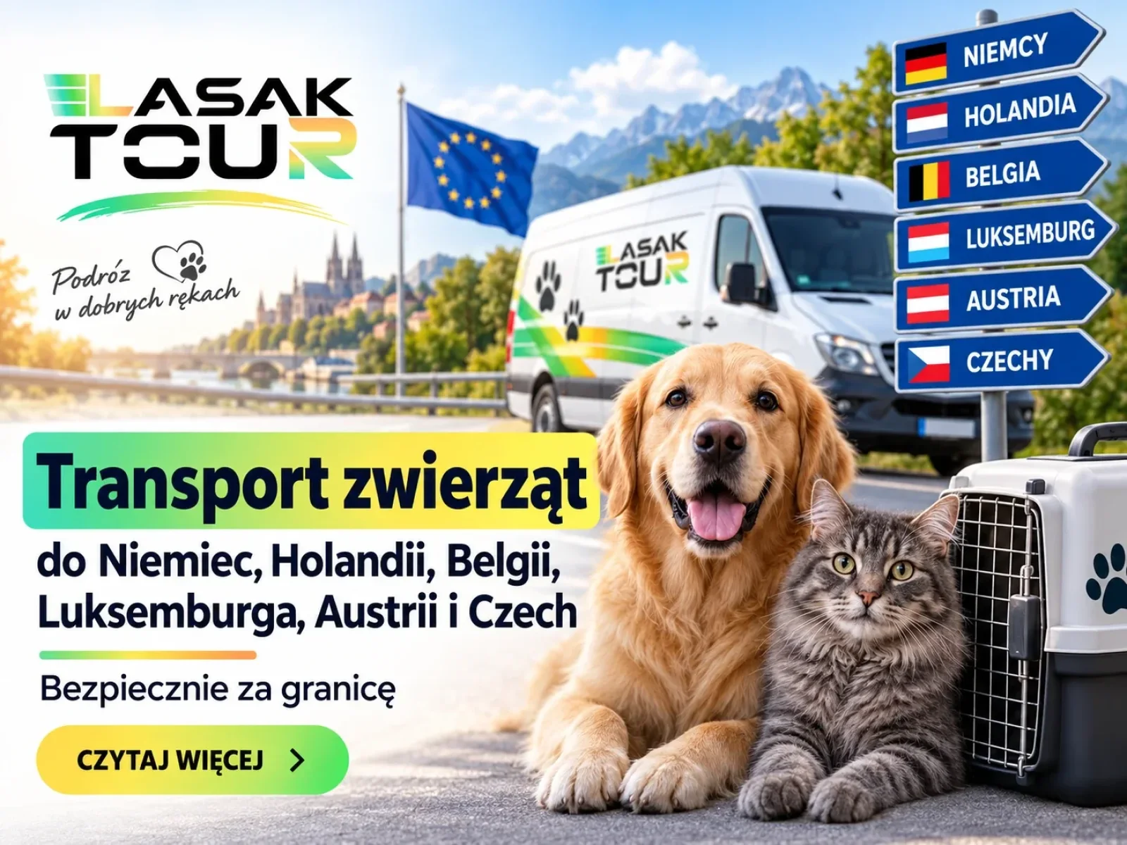 Transport zwierząt do Niemiec, Holandii, Belgii, Luksemburga, Austrii i Czech